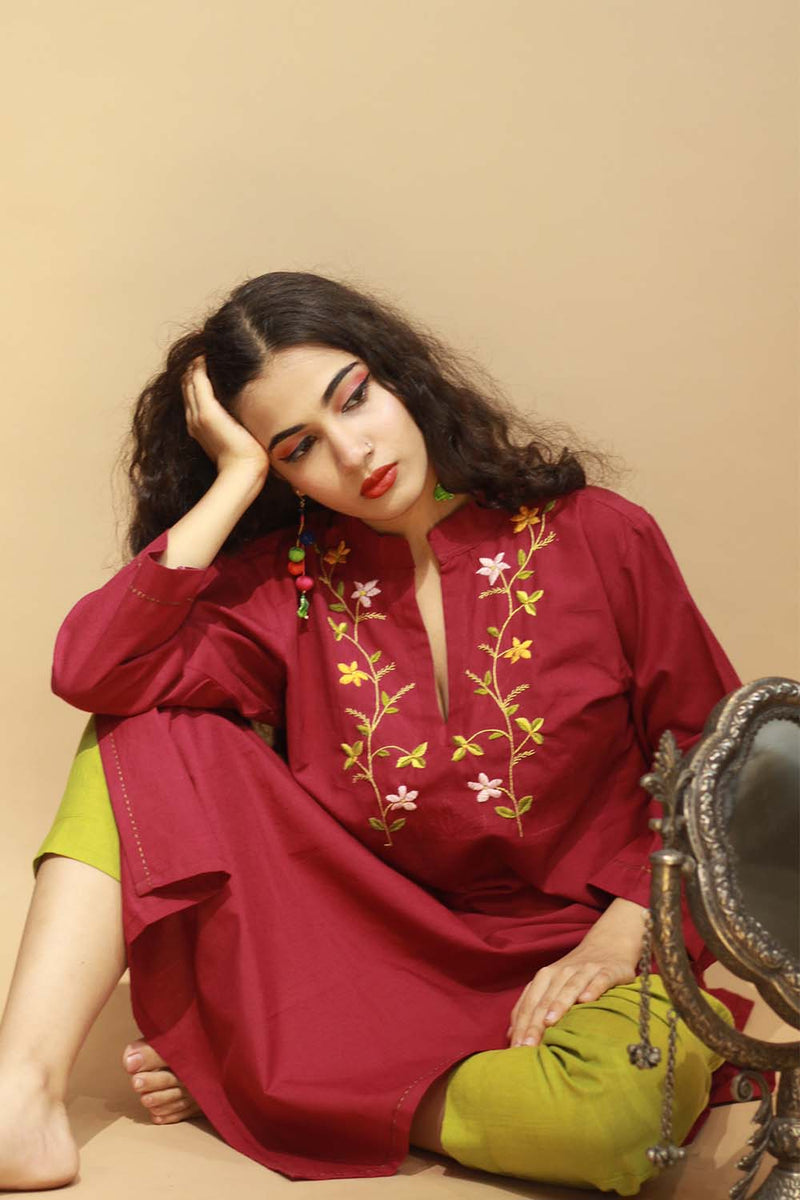 Amala | Slim Pants | Light Green