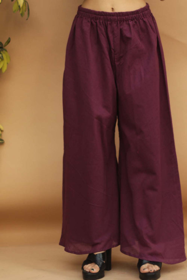 Palazzo Pants in Deep Purple