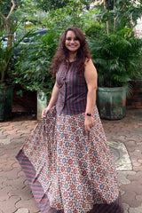 Jaal Ajrakh Long Skirt