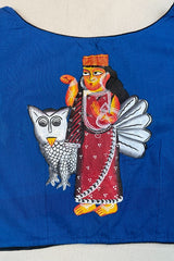 Laxmi Pattachitra Handpainted Unstitched Blouse