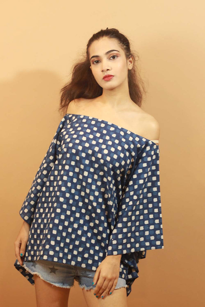 Indigo Kaftan Top