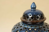 Albarello Ceramic Lamp in Umber
