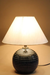 Round Ceramic Lamp in Lapis Lazuli