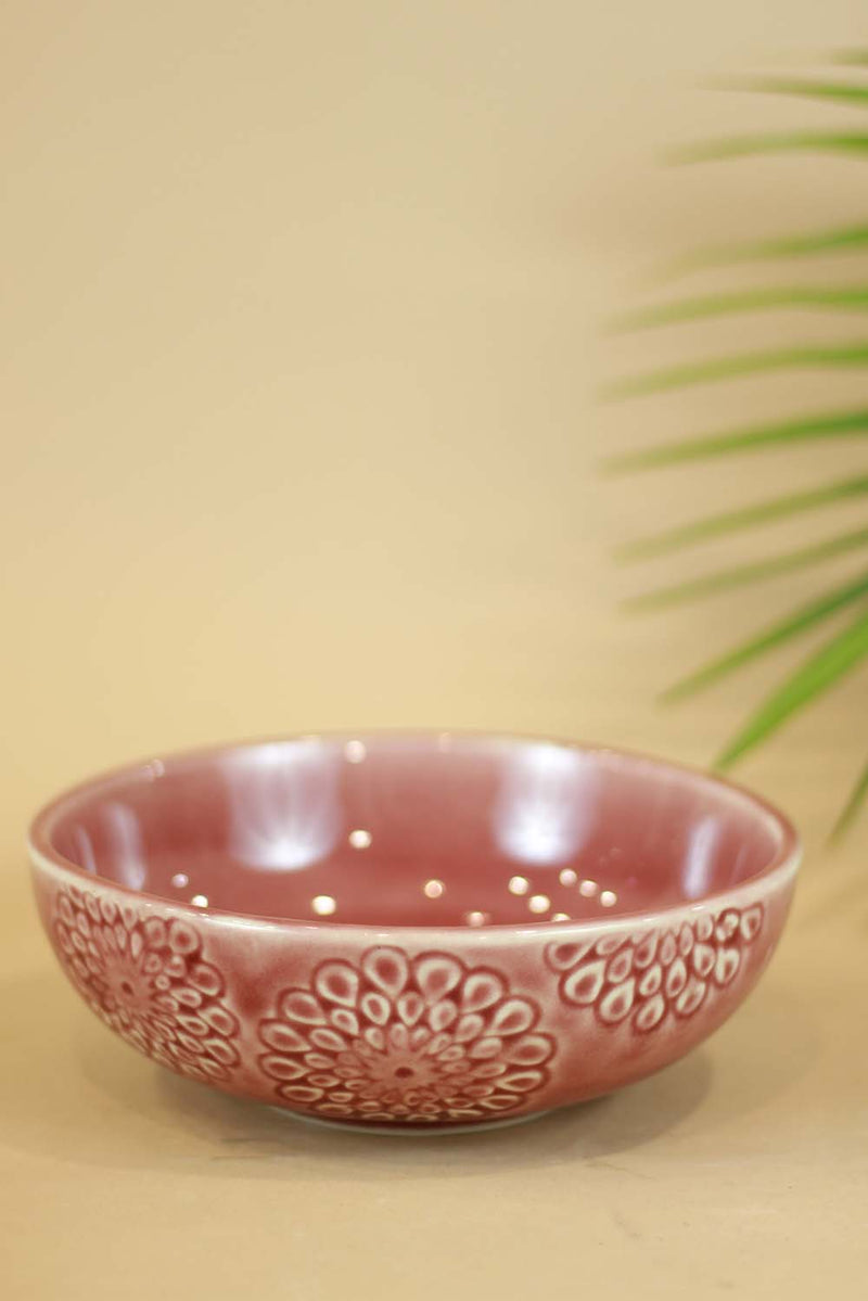 Carnelian - an Engraved Serving Bowl