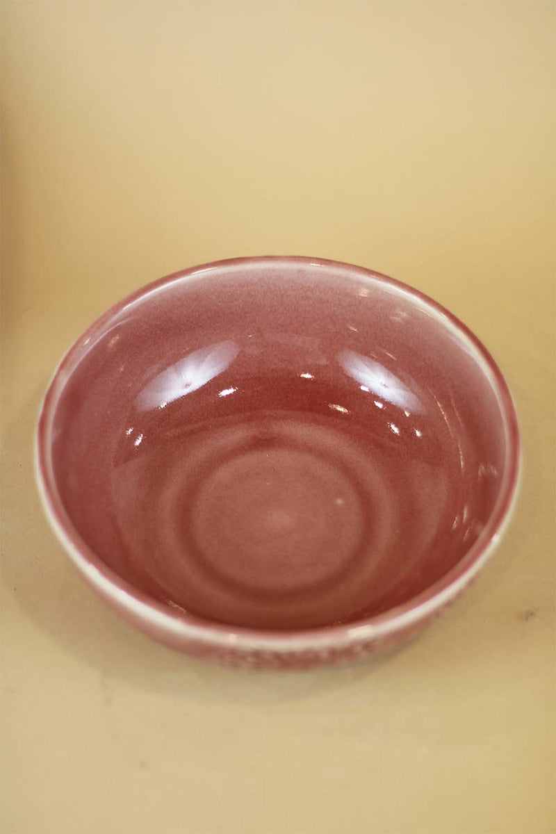 Carnelian - an Engraved Serving Bowl