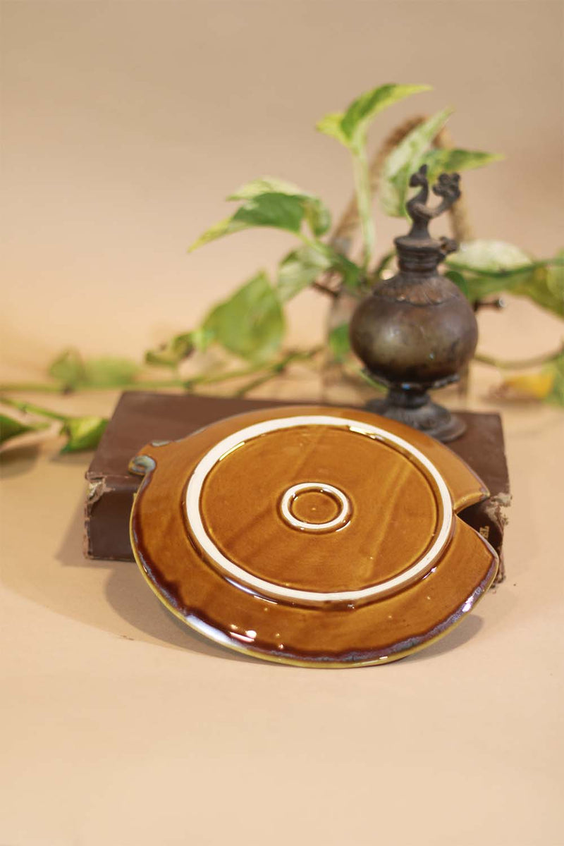 Miramar - Ceramic Platter- Amber