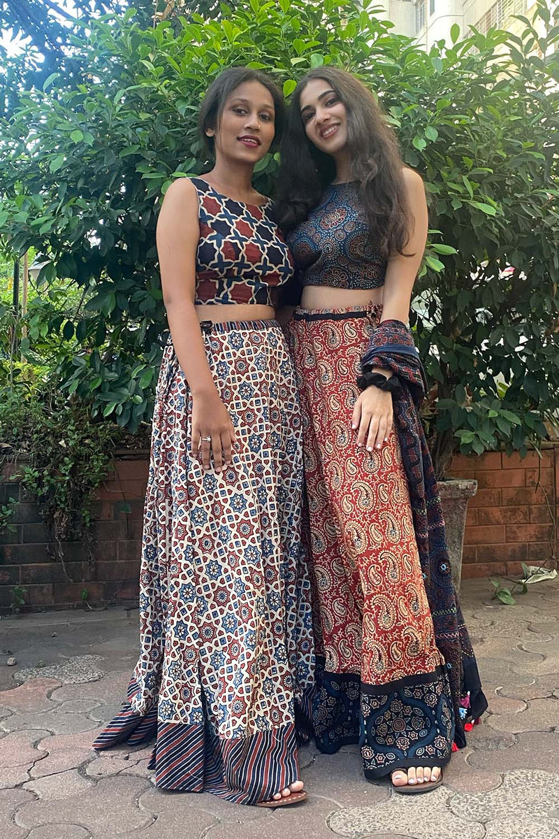 Jaal Ajrakh Long Skirt