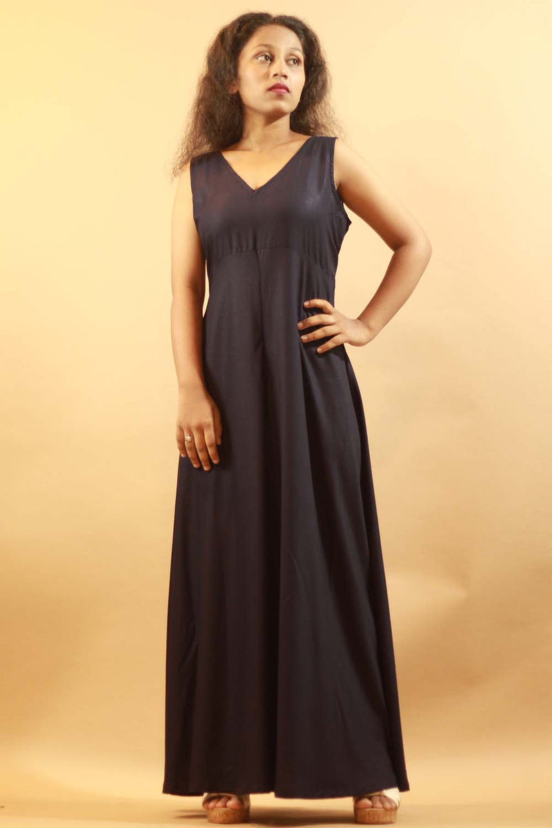 Wide Legged Jumpsuit in Midnight Blue