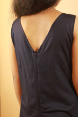 Wide Legged Jumpsuit in Midnight Blue