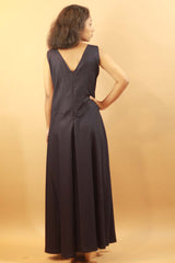 Wide Legged Jumpsuit in Midnight Blue
