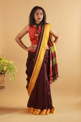 Beguna Embroidered Patteda Anchu Saree