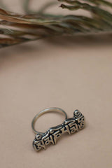 Tibetan Om Mani Padme Hum Pure Silver Ring