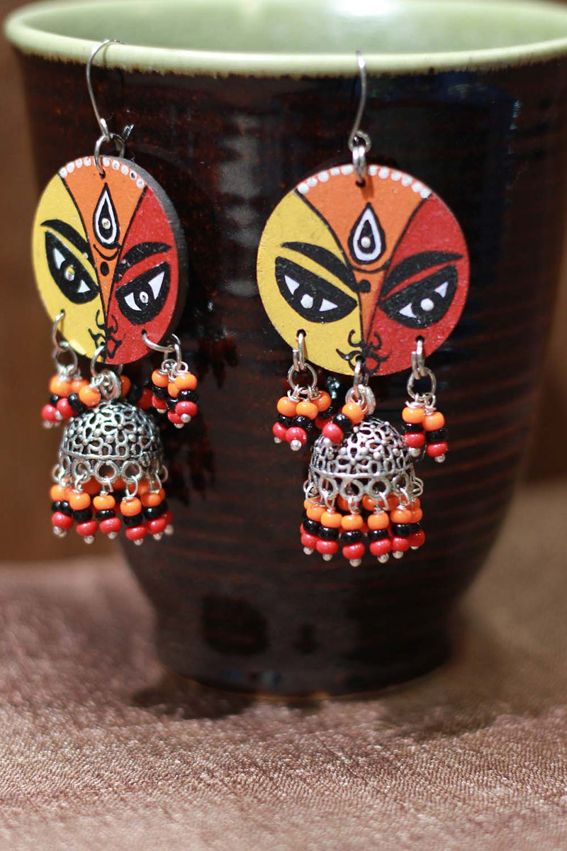 Handpainted Devi Jhumka