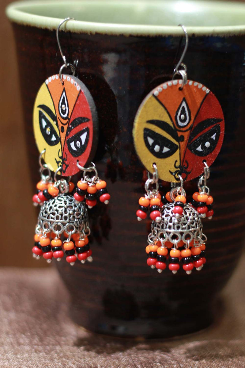 Handpainted Devi Jhumka