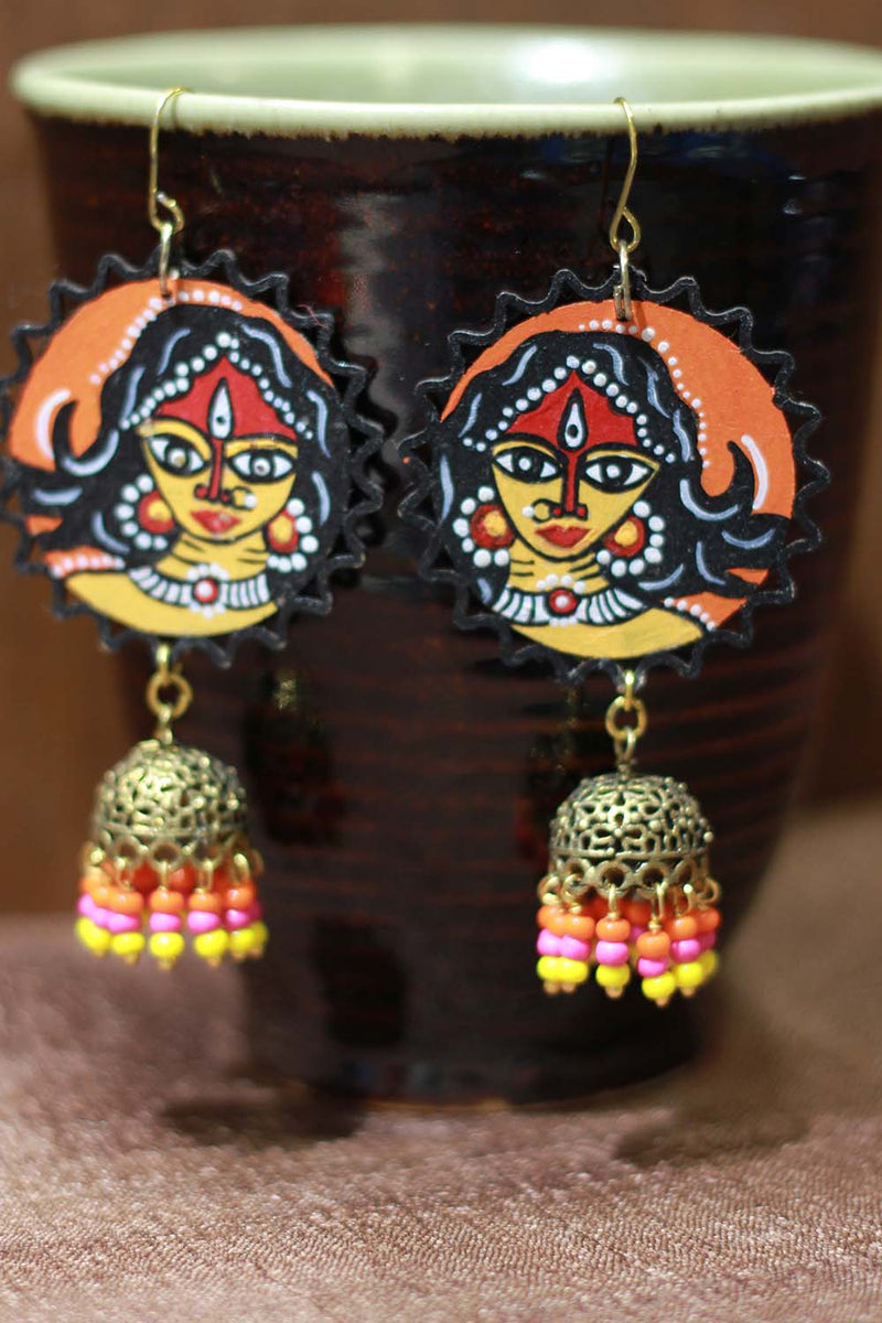 Handpainted Devi Jhumka