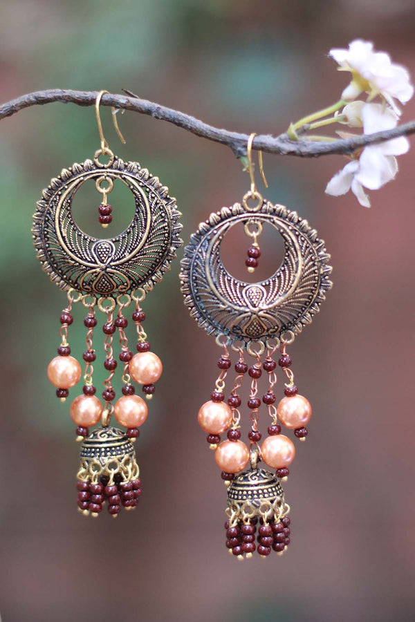 Gunjan | Chandelier Jhumka | Shell