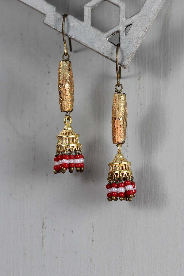 Petite Spiral Jhumkas