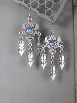 Feather Drops Turkmani Earrings
