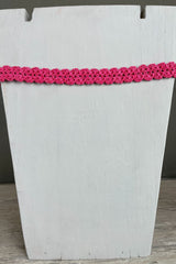 Fuschia Crochet Choker Necklace