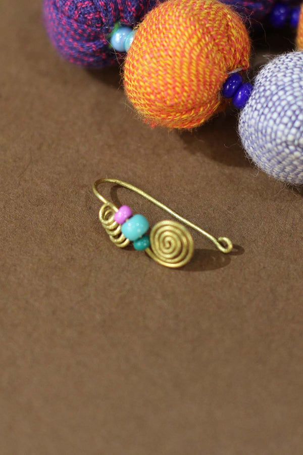 Handcrafted Brass Wire Nosepin
