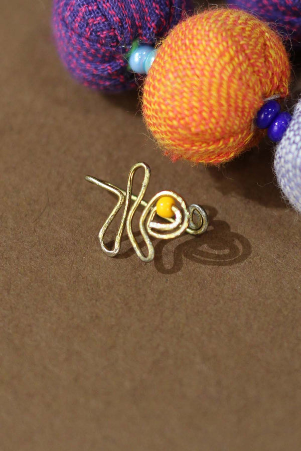 Handcrafted Brass Wire Nosepin
