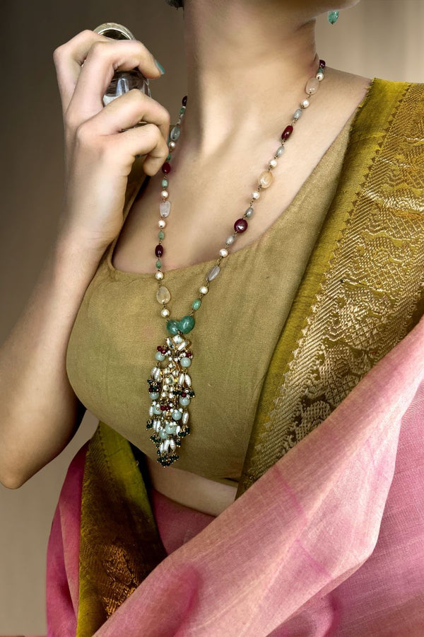 RaktaMatsya Kundan Necklace Set