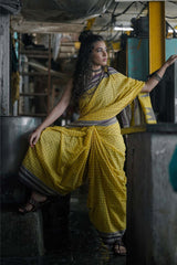 Ilkal Saree in Lime
