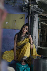 Ilkal Saree in Lime