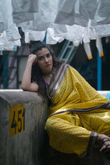 Ilkal Saree in Lime