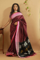 Ilkal Saree in Deep Maroon