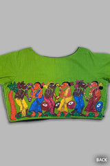 Vivaah Pattachitra Handpainted Unstitched Blouse