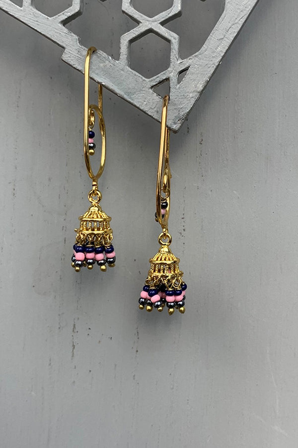 Spiral Jhumka Earrings