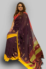 Beguna Embroidered Patteda Anchu Saree
