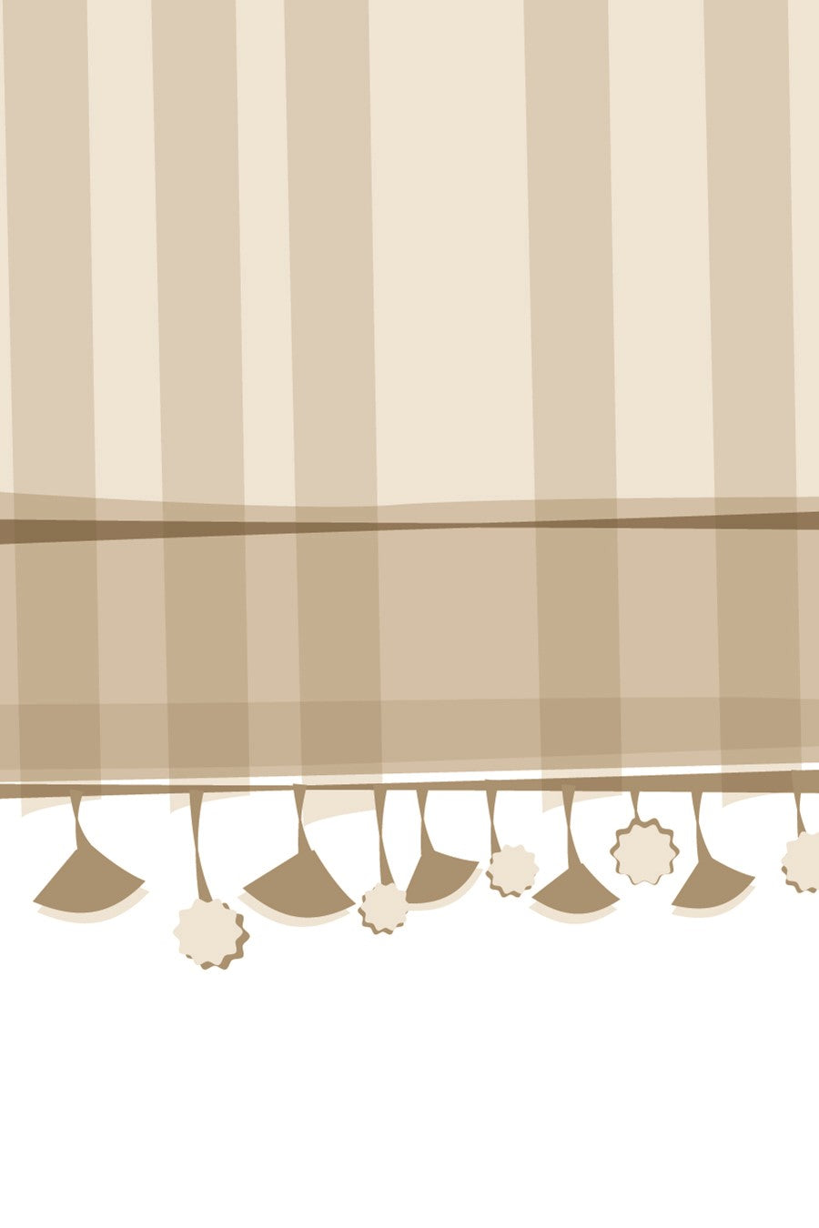 Add Saree Tassles/Pom-Poms